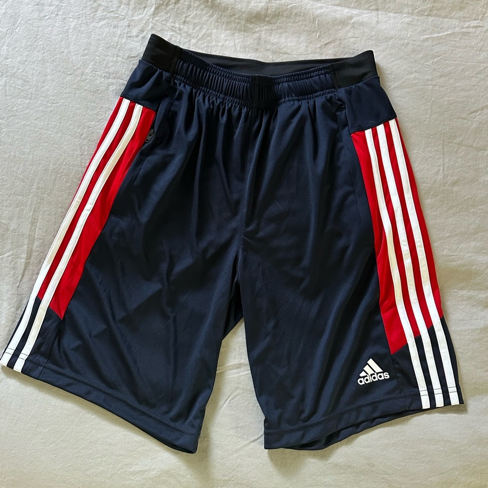 Adidas Shorts | Primegreen AEROREADY | Navy Blue / Red / White | Men’s Small